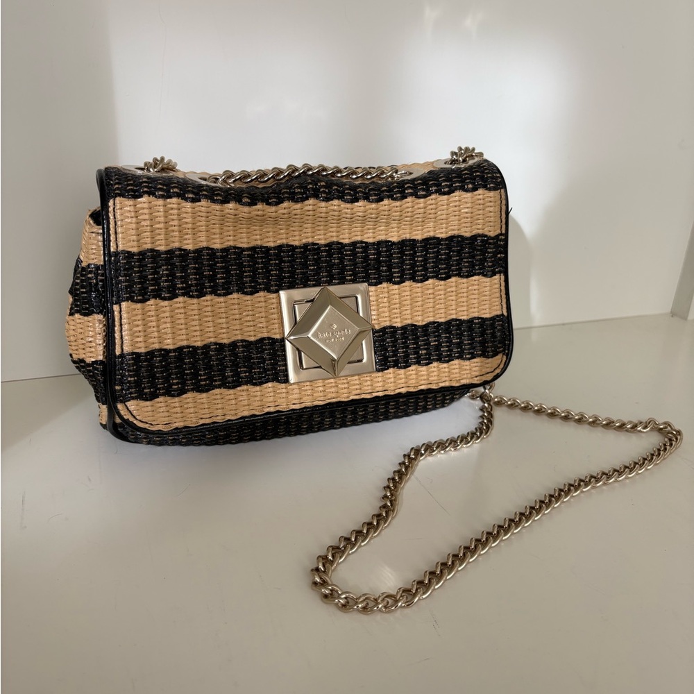 Kate Spade raffia shoulder bag